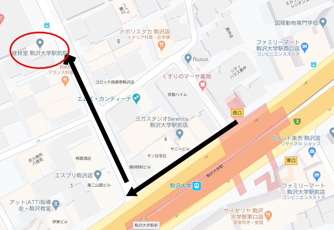 横浜にある日吉整体院への道のり